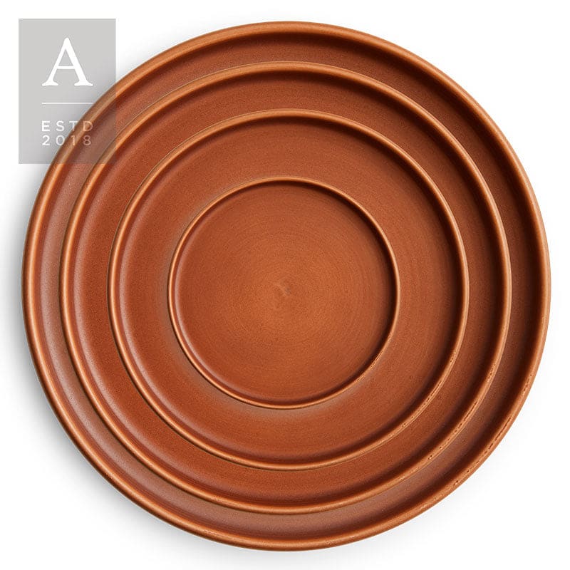 KALEB TERRACOTTA STONEWARE – Dinner Plate – 10″ | Rental