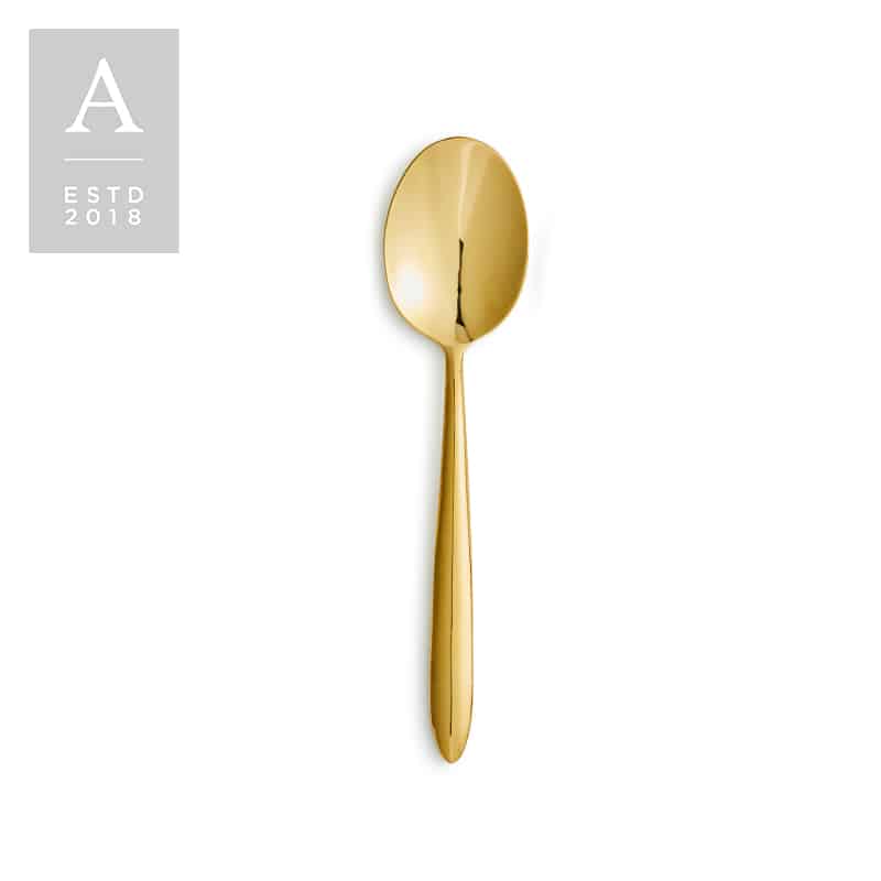 Muse Gold Mirror Oval Soup Spoon | Rental