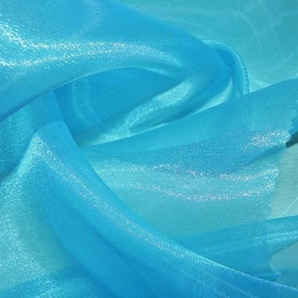 Crystal Organza Wholesale Fabric in Aqua 997 | Rental