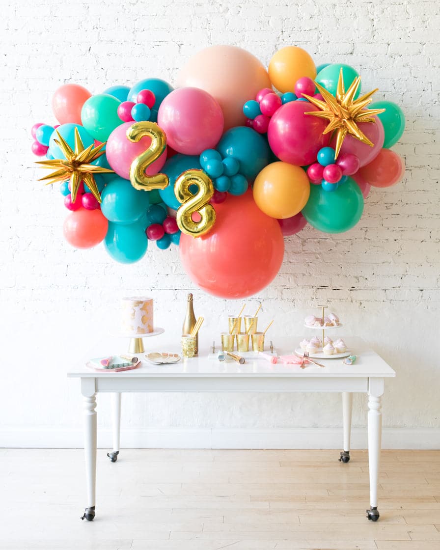 Tropical Time – Number Backdrop Balloon Garland Install Piece | Rental Tropical Time – Number Backdrop Balloon Garland Install Piece | Rental
