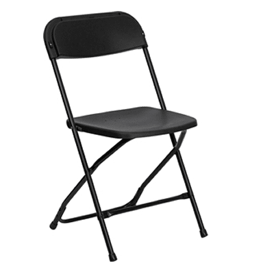 Feather XT™ Plastic Folding Chair – 800 lb Capacity – Black | Rental Feather XT™ Plastic Folding Chair – 800 lb Capacity – Black | Rental