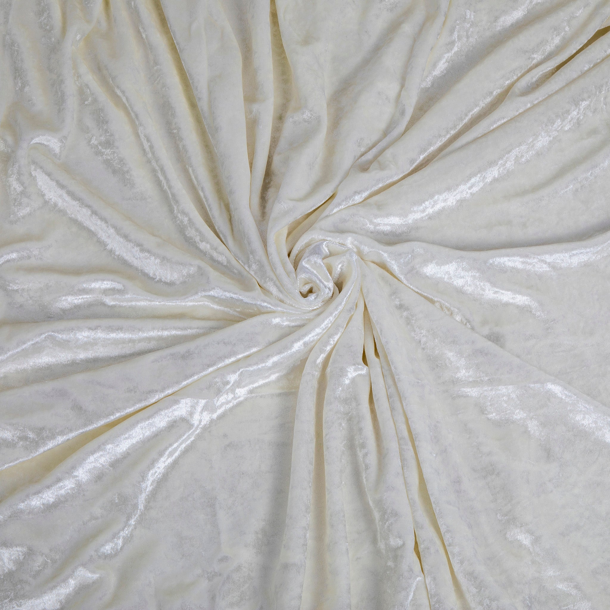 10 yards Velvet Fabric Roll – Ivory | Rental