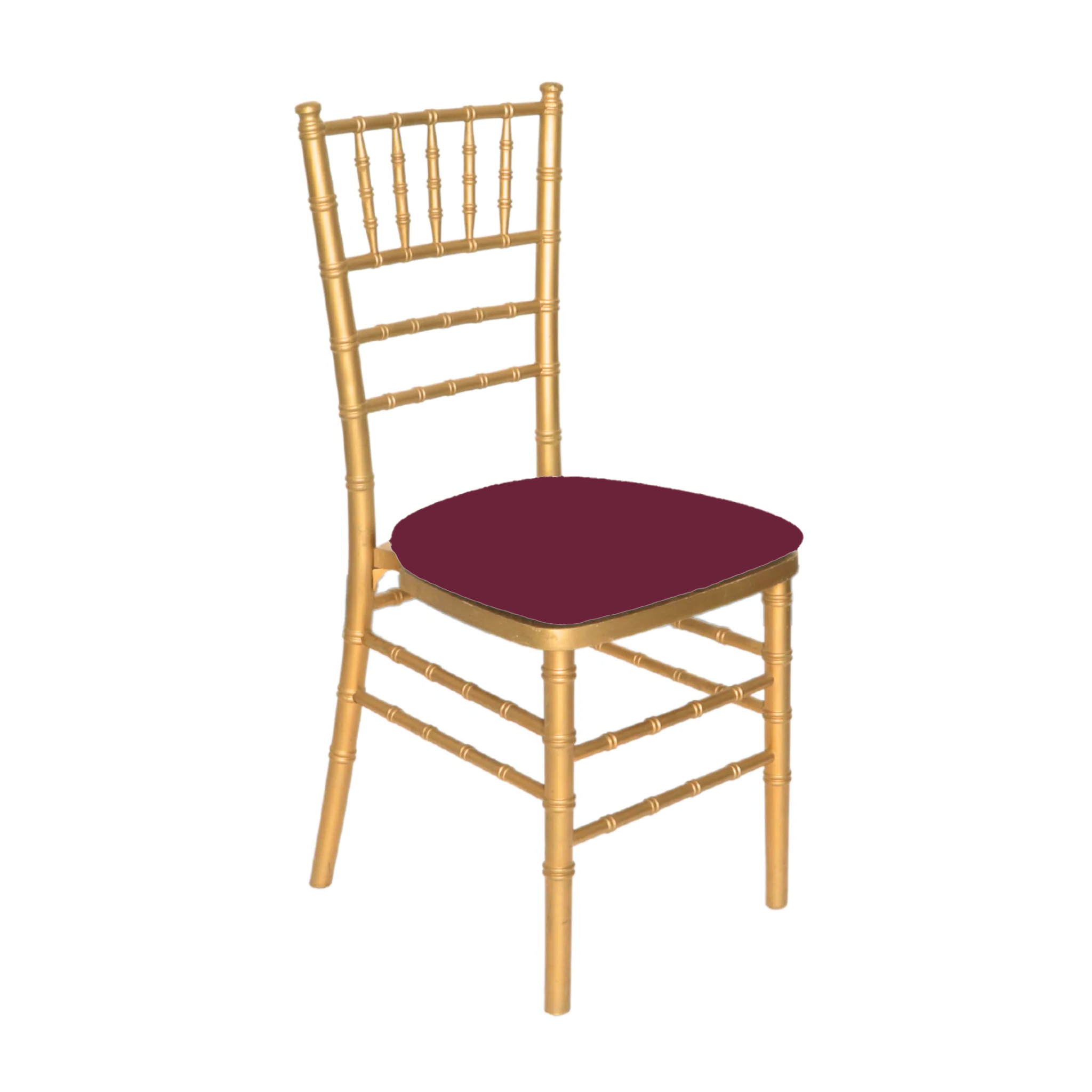 5 pcs/pk Spandex Chiavari Seat Pad Cover – Burgundy | Rental 5 pcs/pk Spandex Chiavari Seat Pad Cover – Burgundy | Rental