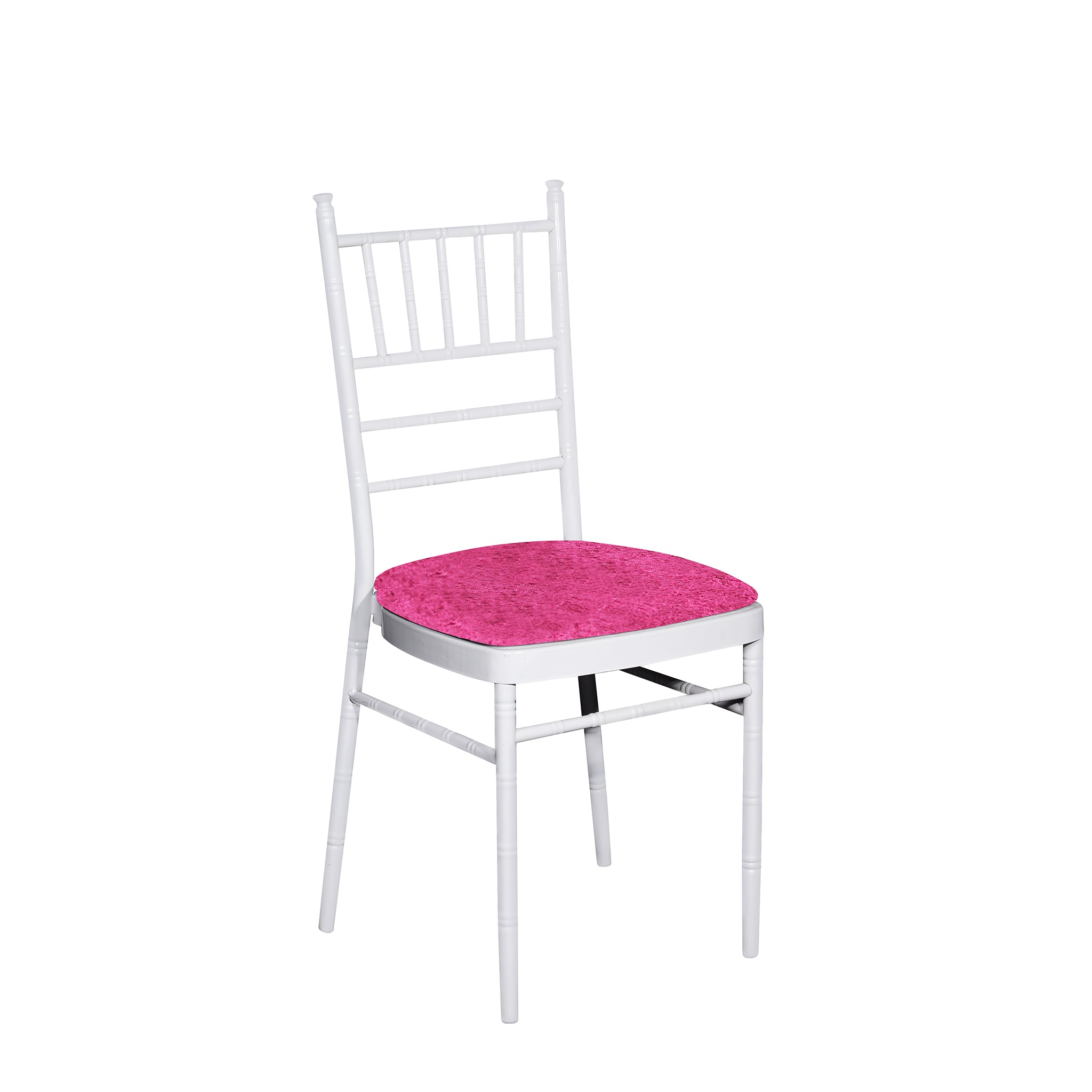 5 pcs/pk Velvet Spandex Chiavari Seat Pad Cover – Fuchsia | Rental 5 pcs/pk Velvet Spandex Chiavari Seat Pad Cover – Fuchsia | Rental
