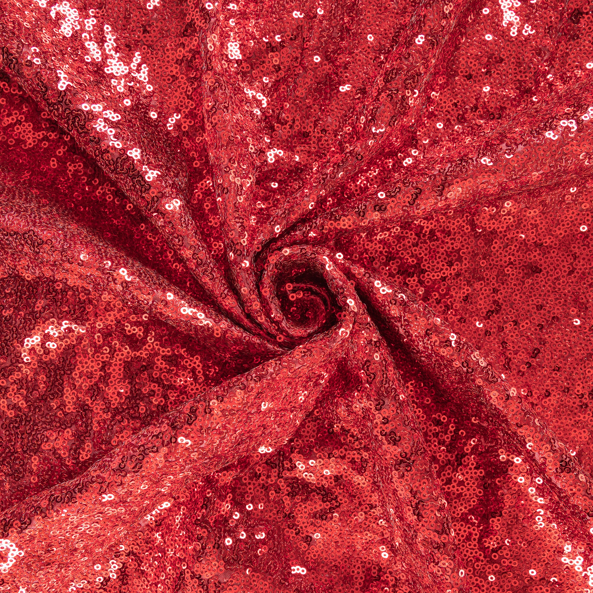 10 yards Glitz Sequins Fabric Bolt – Red | Rental
