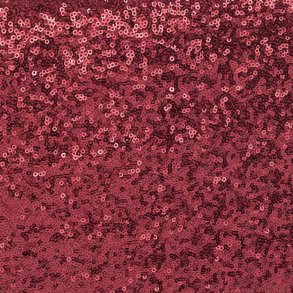 10 yards GLITZ Sequins Fabric Bolt – Burgundy | Rental