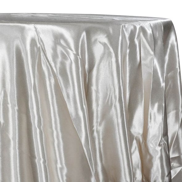 Bridal Satin Table Linen in Off White 105 | Rental