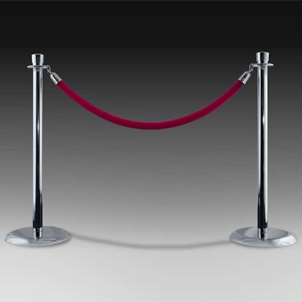 Pair of Metal Lobby Stanchions – Variety of Finishes | Rental Pair of Metal Lobby Stanchions – Variety of Finishes | Rental