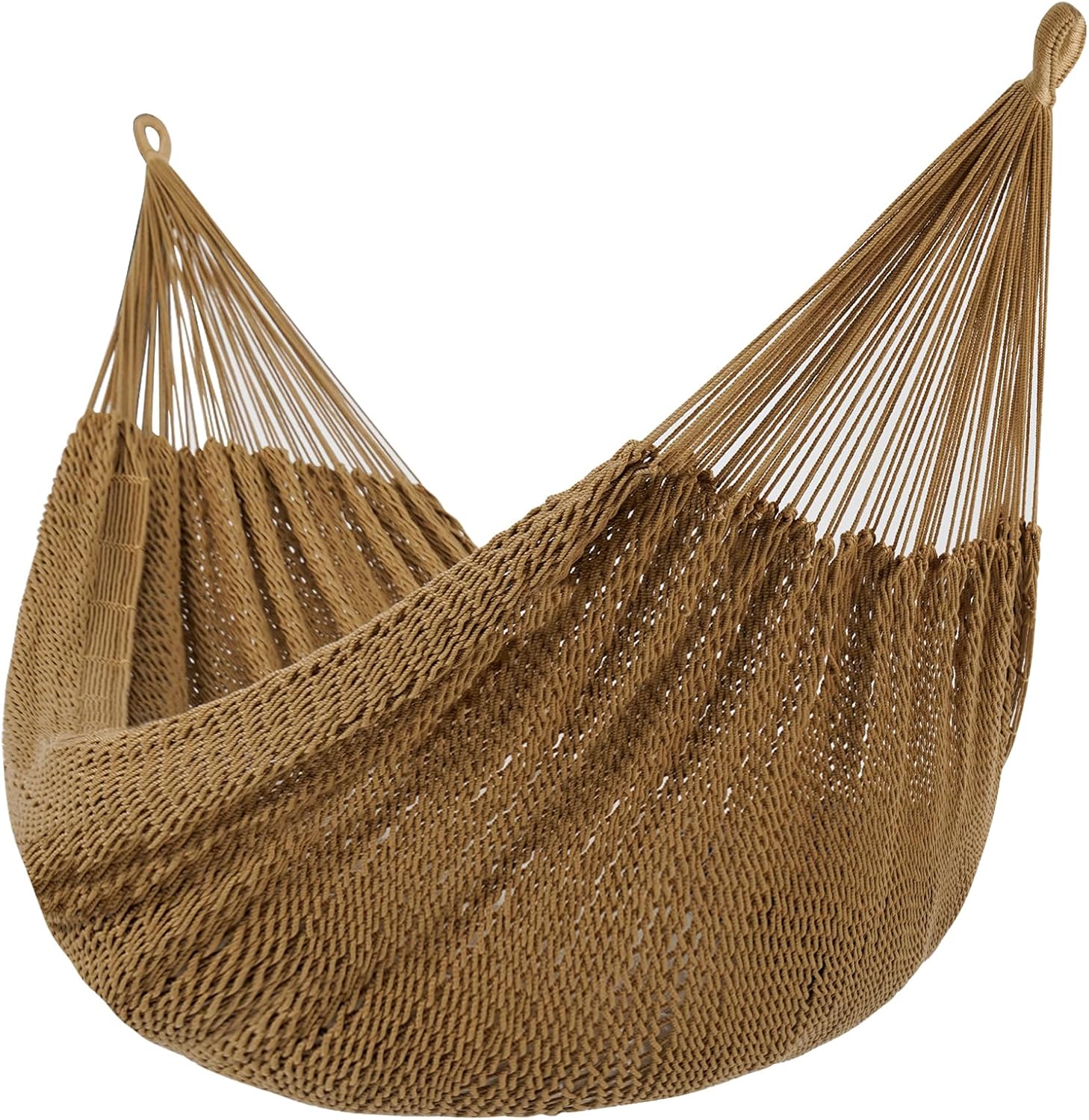 Handwoven Mayan Hammock, 10.5 FT Soft Rope Double Hammocks, Portable Outdoor Hammock with Carry Bag, 2 Straps & Carabiners for Patio Outside, 550 lbs Weight Capacity, Tan | Rental Handwoven Mayan Hammock, 10.5 FT Soft Rope Double Hammocks, Portable Outdoor Hammock with Carry Bag, 2 Straps & Carabiners for Patio Outside, 550 lbs Weight Capacity, Tan | Rental