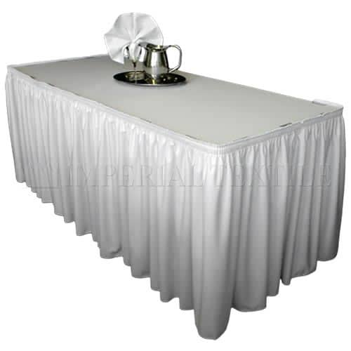 9ft Long Poly Premier Table Cover / Topper – 30 Inches Wide | Rental