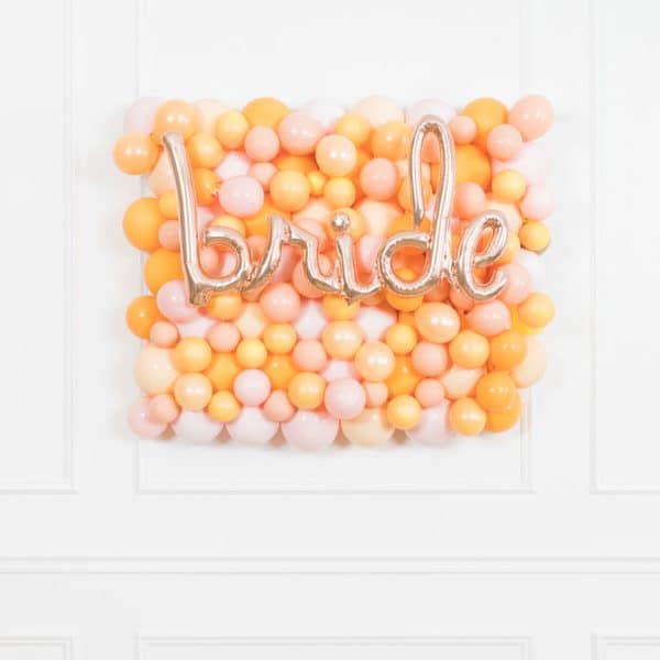 Citrus - BRIDE Balloon Backdrop Board - 30inx40in