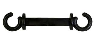 Plastic C Hook For Stanchion - Black